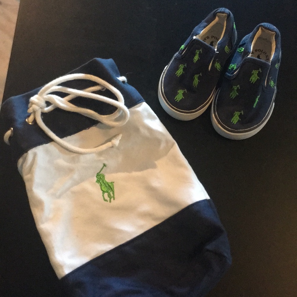 Polo shoes with matching bag